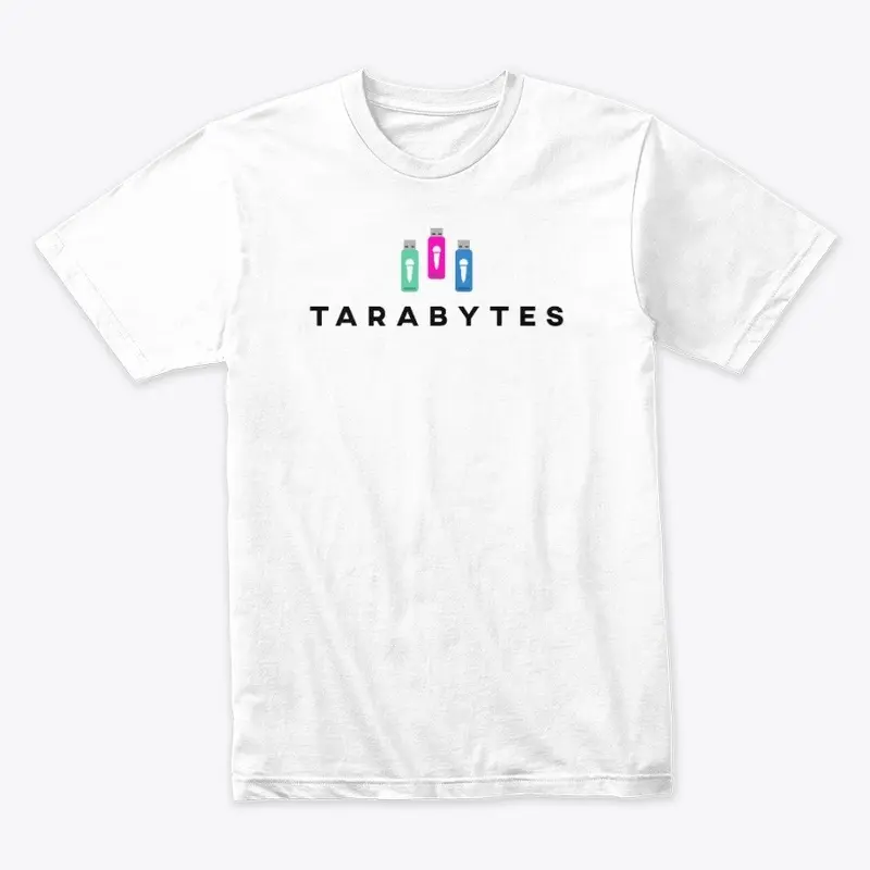 White USB Tarabytes shirt